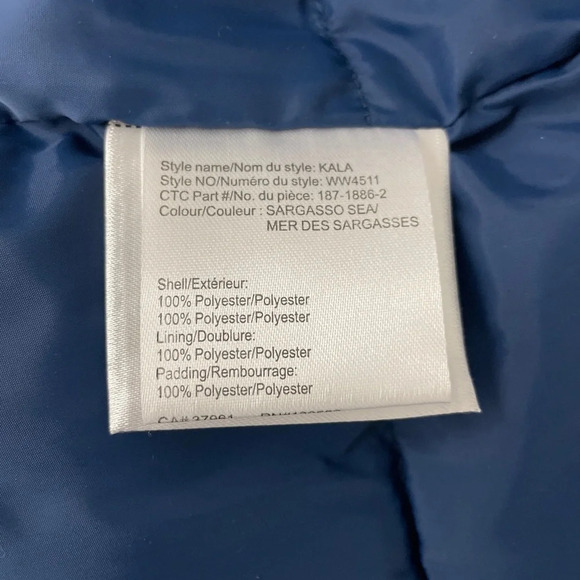 Woods Kala Women’s Faux Down Parka Coat Jacket Size XS Blue Hood Insulated New - Picture 9 of 15